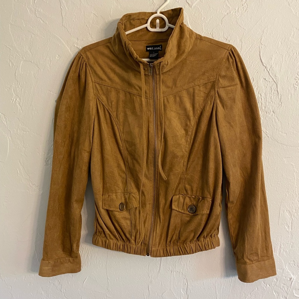 Soft feel cowhide colored jacket